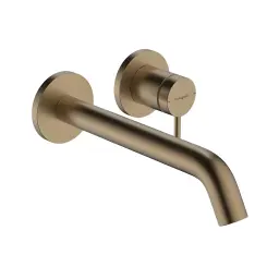 Hansgrohe Tecturis S zidna za umivaonik ecosmart+ izliv 22.5cm brushed bronze 73351140