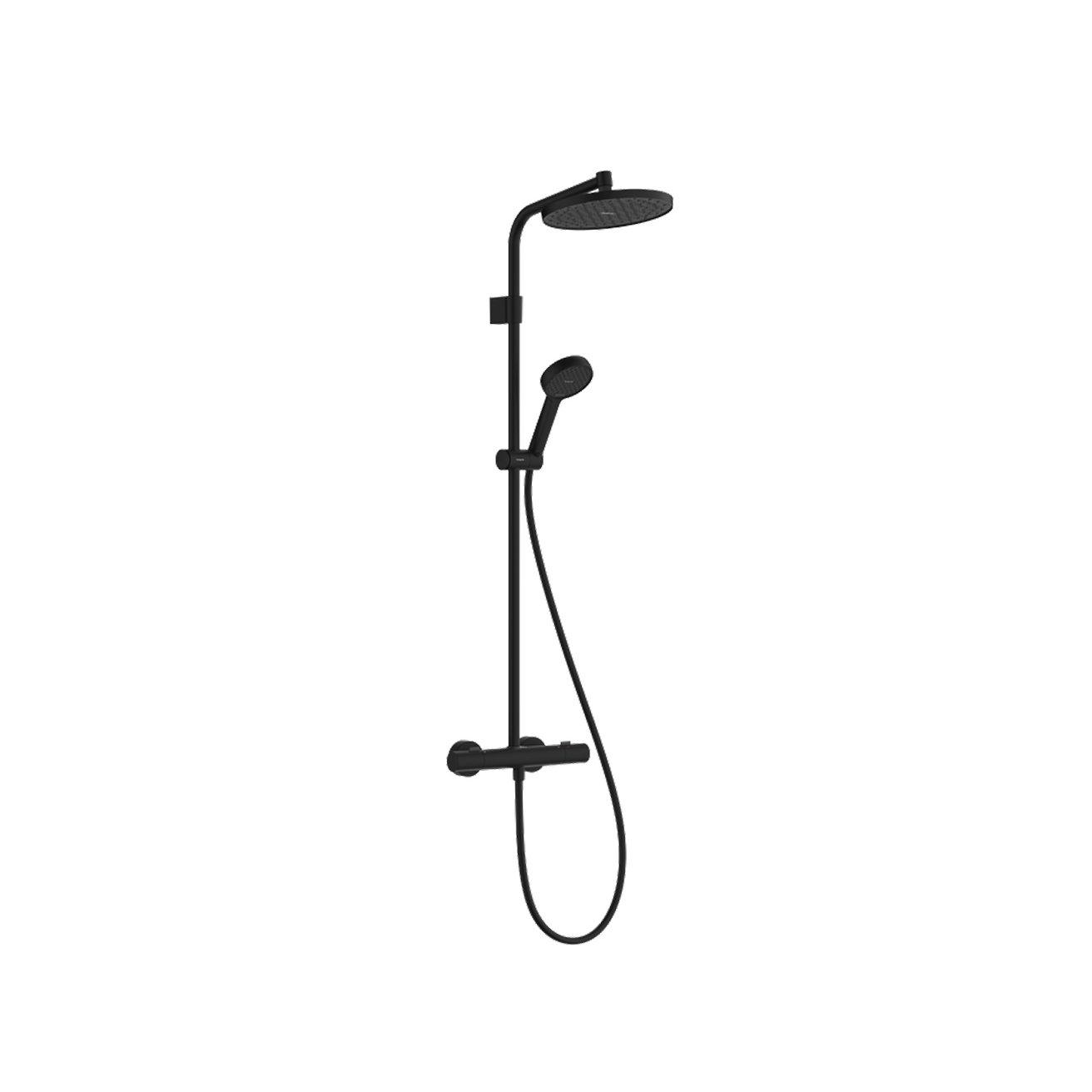 Hansgrohe Activera s 240 usponski tuš ecosmart sa termostatom ecostat fine varia matt black 28078670