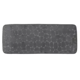 Tendance Tepih za kupatilo pebble 45x120cm memorijska pena mikrofiber tamno siva