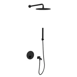 COPEN round Termostatski set matt black 2 C-01-CBOX-SET4