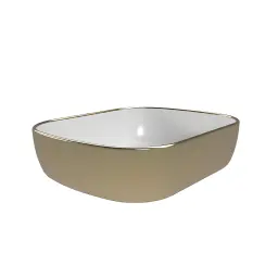 Copen nadgradni lavabo 505x405x140 zlatno beli C-15-201