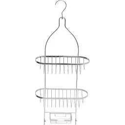 Tendance Dvostruka viseća polica sa POSUDom za SAPUN 26X11X63CM METAL HROM