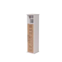 Tendance Držač toalet papira sa ostavom STOCKHOLM 18X18X75CM MDF BAMBUS Bela