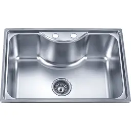 Inter Ceramic Sudopera alpaka usadna pravougaona 45x65x20 sifon 11 cm hrom+s3
