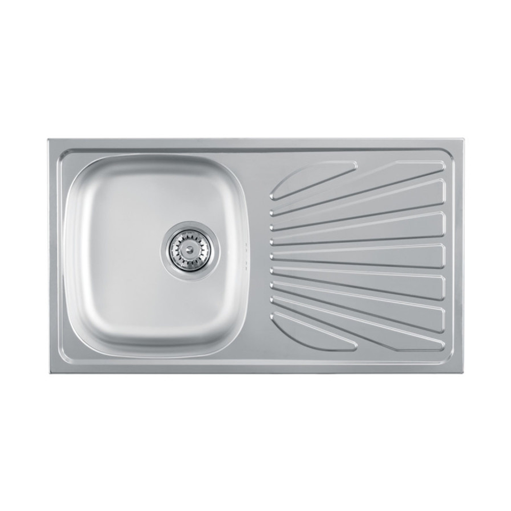 Metalac Luna FLEX Reljefna 1D Inox sudopera-univerzalna fi 90 770 x 435 123322