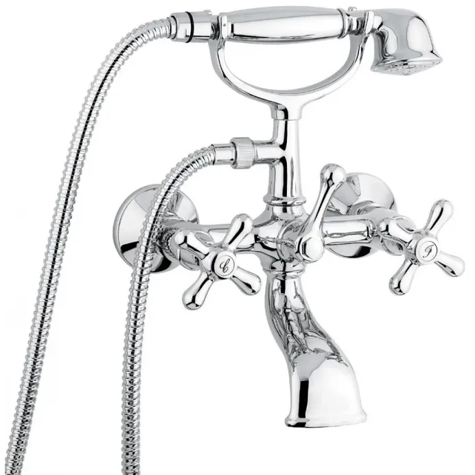 Emmevi dvoručna za kadu DECO hrom sa tuš setom