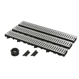 Alca GARAZNI tuš kanalica SET 3x 137x60x1000 sa metalnom resetkom SET