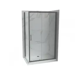 COPEN ATLAS Stakleni paravan PRO 1000×1950 gun metal staklo 6mm providno C-02-GM43100