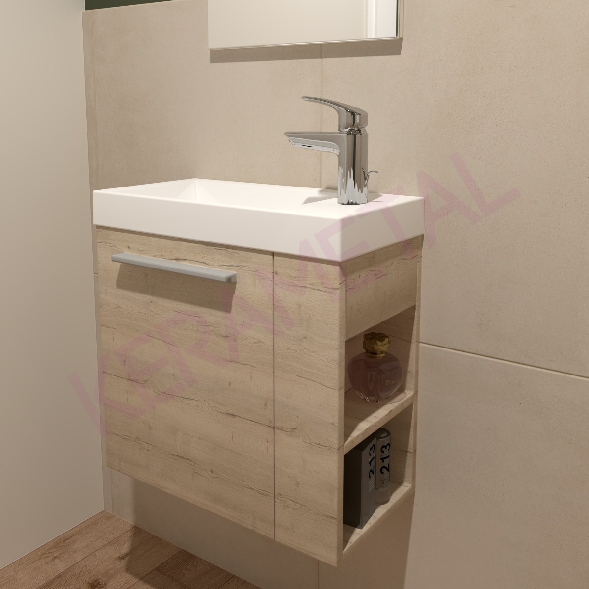 Kolpa Kiki ormarić sa umivaonikom OUK 50cm L Craft wood 547630