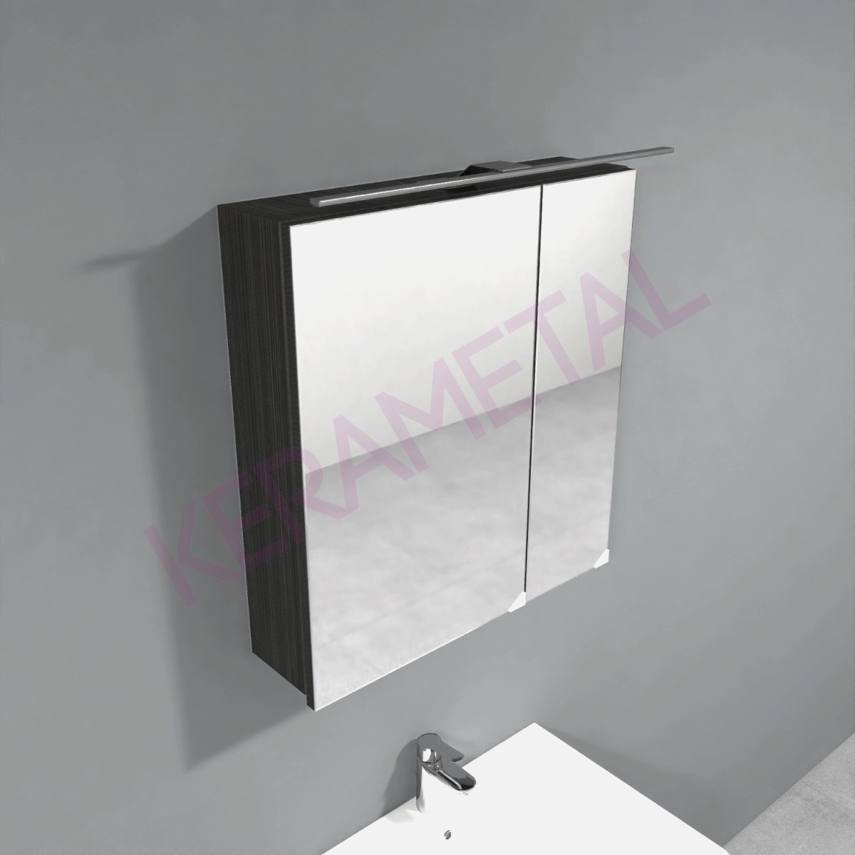 Kolpa ormarić Oxana TOO 60cm Hacienda Black LED SW S 508240
