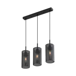 Braytron Visilica sa Šipkom 3-Glava E14 Crni BV03-00021