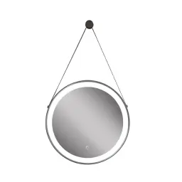 Minotti Ogledalo fi 60 sa LED osvetljenjem i kožnim kaišem H-001-60