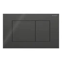 Geberit Sigma40 Square tipka za dvokoličinsku tehniku ispiranja crna - staklo 115.629.SJ.1