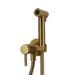COPEN Ugradna baterija sa držačem tuša i setom za ispiranje brush gold MS 2F C-01-802BG