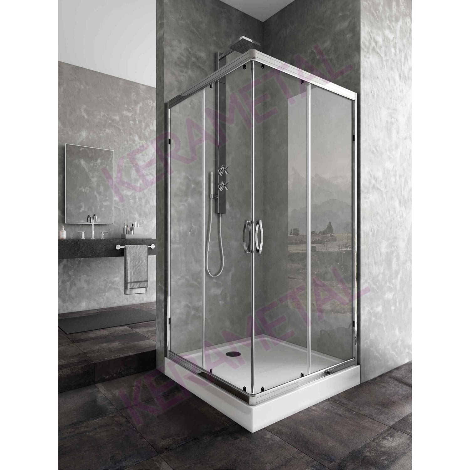 Astral Loft K80 Silver 6mm tuš kabina