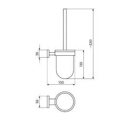 Rosan Mistique Držač WC četke JM908