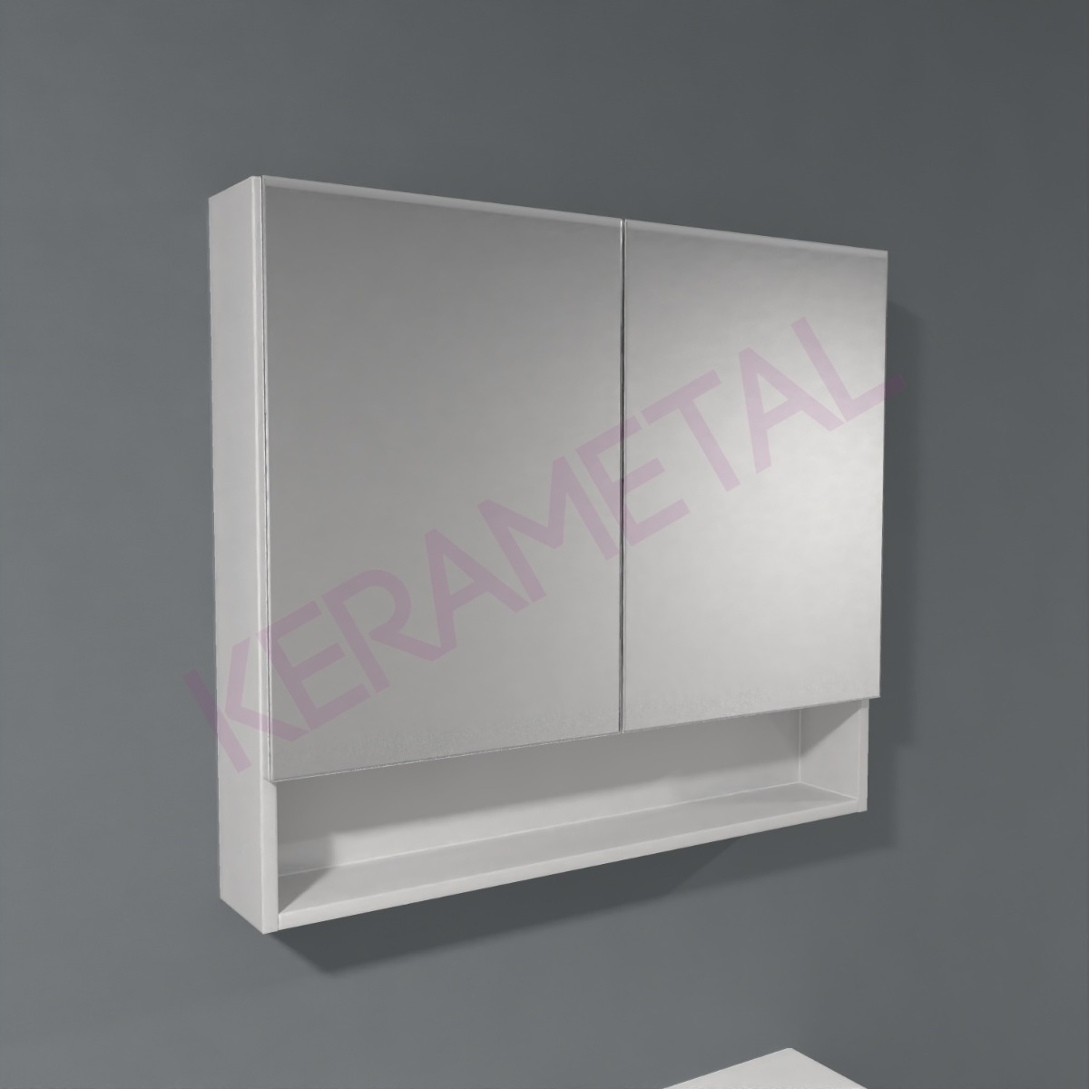 Kolpa ormarić sa ogledalom Evelin TOE 80cm Gray 573990