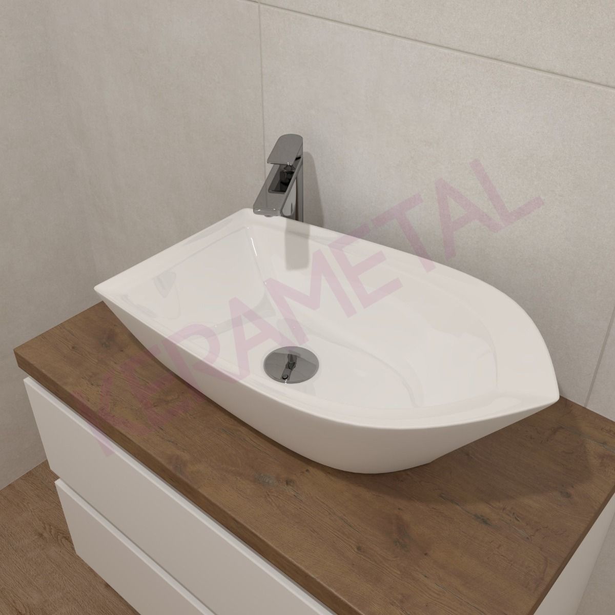 Elegant 600x360/165mm nadgradni lavabo