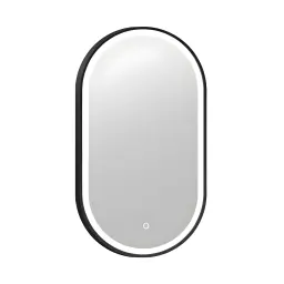 Copen LED ogledalo 50×90 sa alu ramom 20mm mat crno C-06-104MB