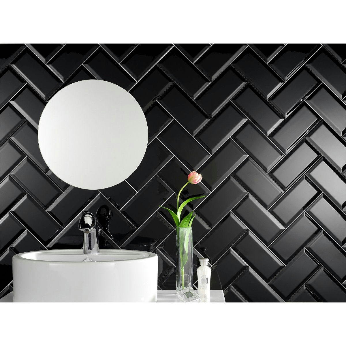 Fabresa Fabresa Biselado NEGRO 10x20 Crna 1m2