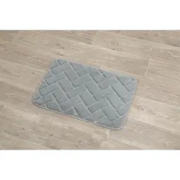 Tendance Tepih za kupatilo 60x40 cm poliester brick efekat siva