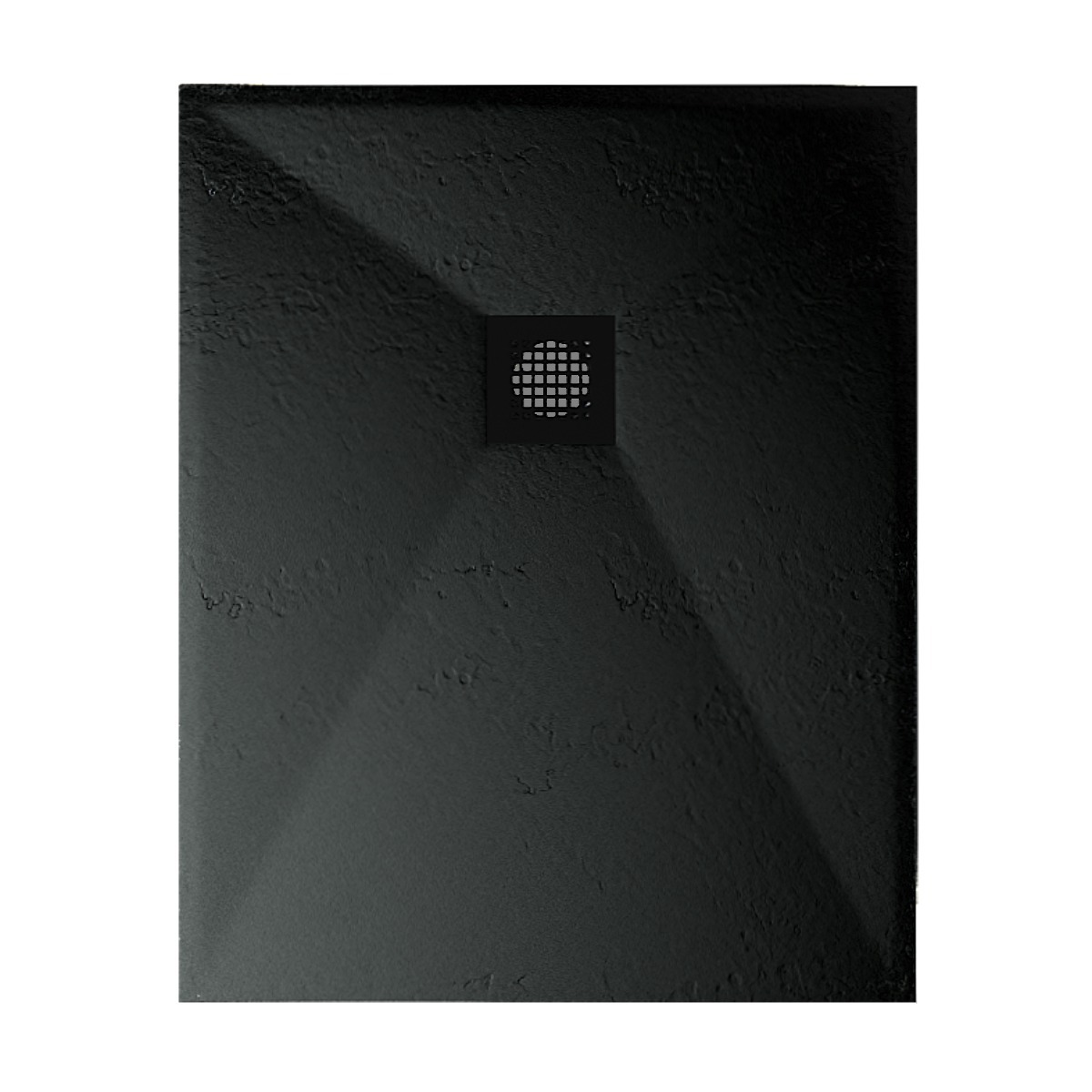 Astral Lithos Tuš kada 100x80 - Liveni mermer Crna