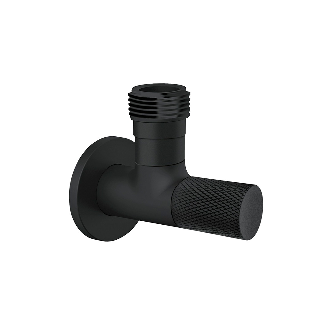 Rosan S2 Black Ugaoni ventil veš mašina 1/2"x3/4"