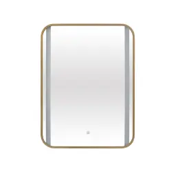 Hydra pravougaono LED Ogledalo sa Zlatnim ramom 80x60 DH-6080BLMG