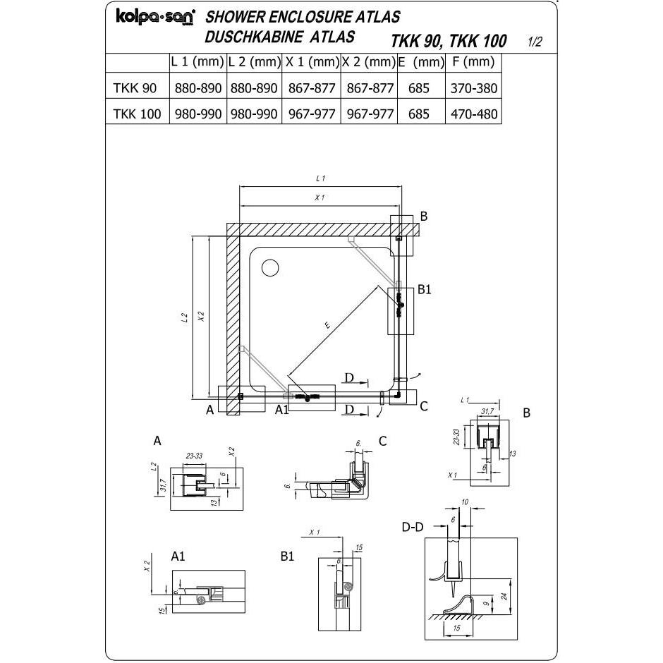 Kolpa TKK Atlas 100/K BRILL