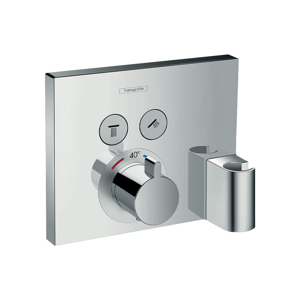 Hansgrohe ShowerSelect mešač termostatski 2 funkcije sa priključkom za crevo i držačem za tuš Chrome 15765000