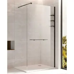 NAU6310-R Walk in Matt Black 90x195 Desna