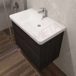 Kolpa ormarić sa umivaonikom Oxana OUO 80cm Hacienda Black 507200