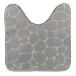 Tendance Tepih oko wc solje pebble 45x50cm memo pena mikrofiber sv.siva