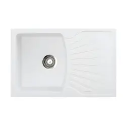 Metalac X Granit Quadro PLUS 770x500 fi 90 sa sifonom Bela 137409