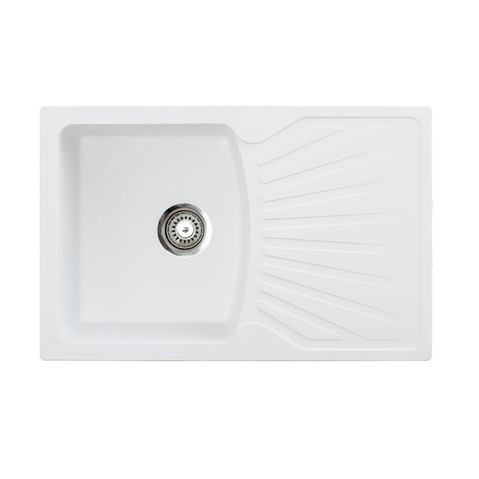 Metalac X Granit Quadro PLUS 770x500 fi 90 sa sifonom Bela 137409