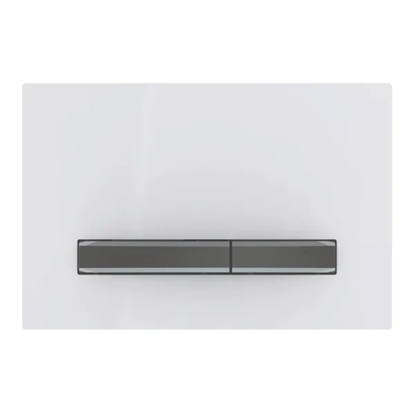 Geberit Sigma 50 Square tipka za dvokolicinsku tehniku ispiranja Bela/crni hrom