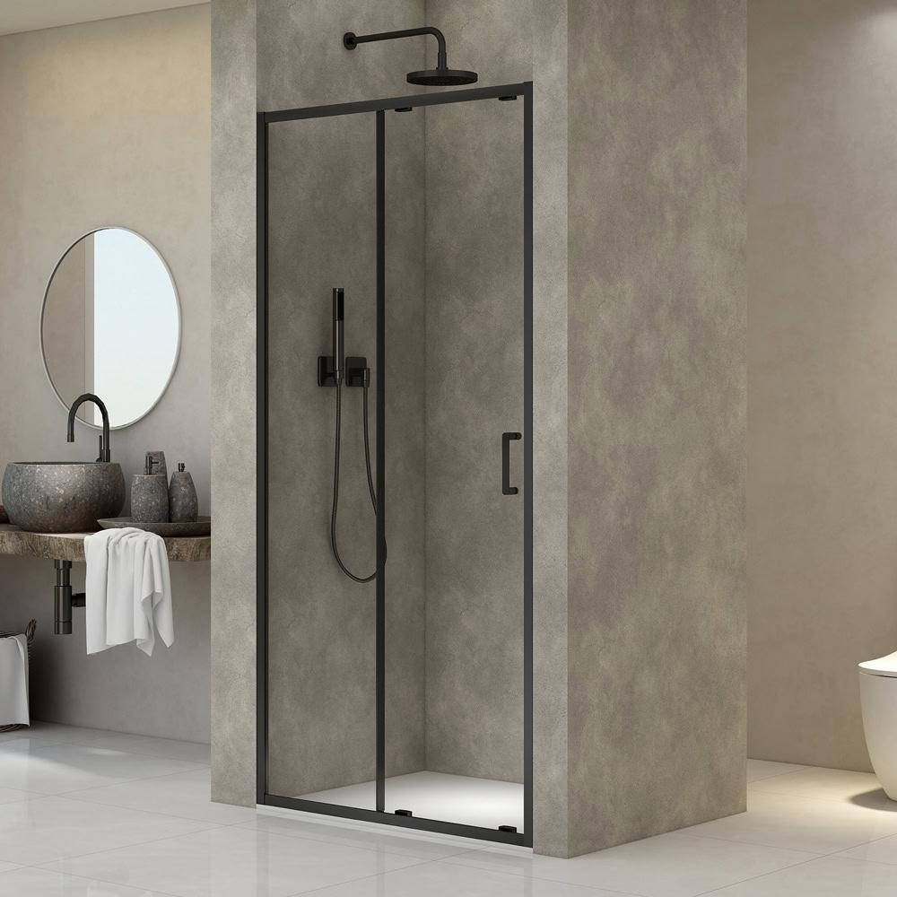 Modulare paravan 100×200 black/proziran