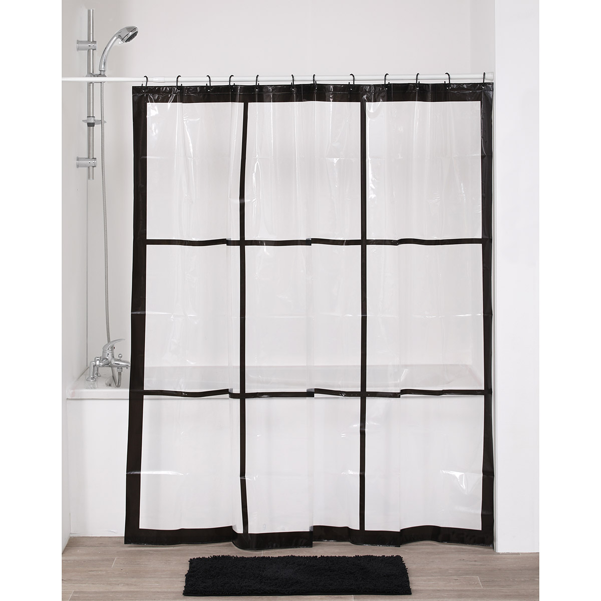 Tendance Zavesa za kadu 180X180CM Bela NEO RETRO 1108716