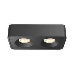 Braytron Nadgradni Spot Kvadratni Dvostruki 20W Crni/Crni CCT BH04-00061