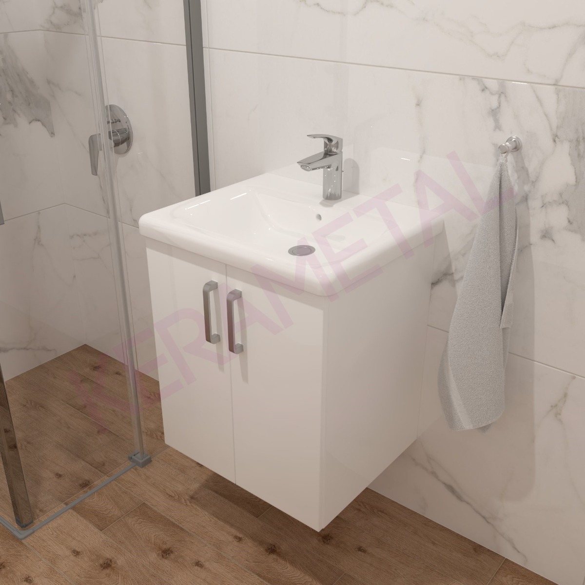 Kolpa ormarić sa umivaonikom Evelin OUE 55cm White 562020