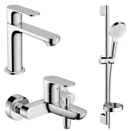 Hansgrohe set Rebris S za umivaonik 72517000; za kadu 72440000 klizna sipka set 26553400