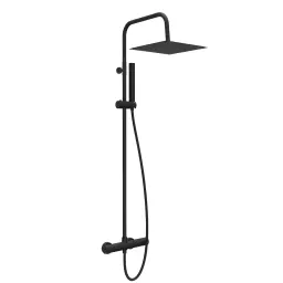 Copen Nook baterija i usponski tuš četvrtasti set mat crni C-01-113MB