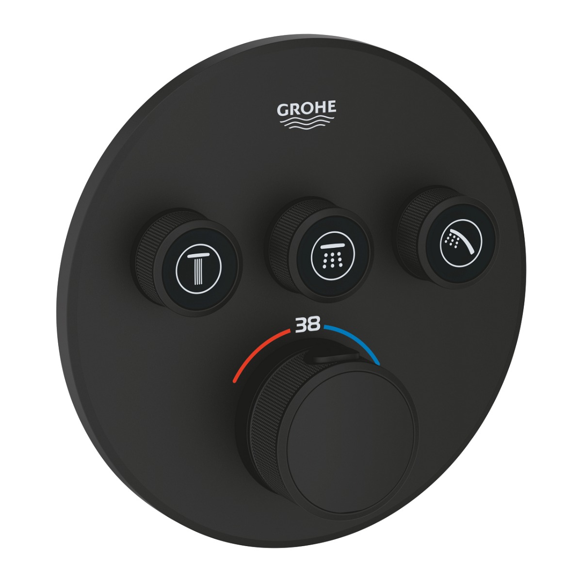 Grohtherm Smartcontrol Termostatski mešač sa tri funkcije Phantom Black 29508KF0