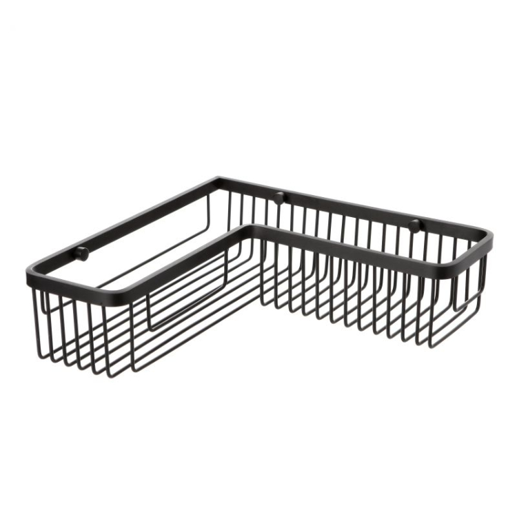 Tatay Kupatilska Ugaona polica 30X85X85CM ALUMINIJUM Crna