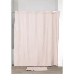Tendance Zavesa za kadu 180x200cm poliester svetlo roza