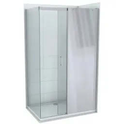COPEN TITAN Stakleni paravan 1200×1950 staklo 8mm providno sa ogledalom C-02-5120M