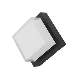 Braytron LED Zidna Svetiljka Kvadratna 15W Crni 3000K IP65 BG38-01301