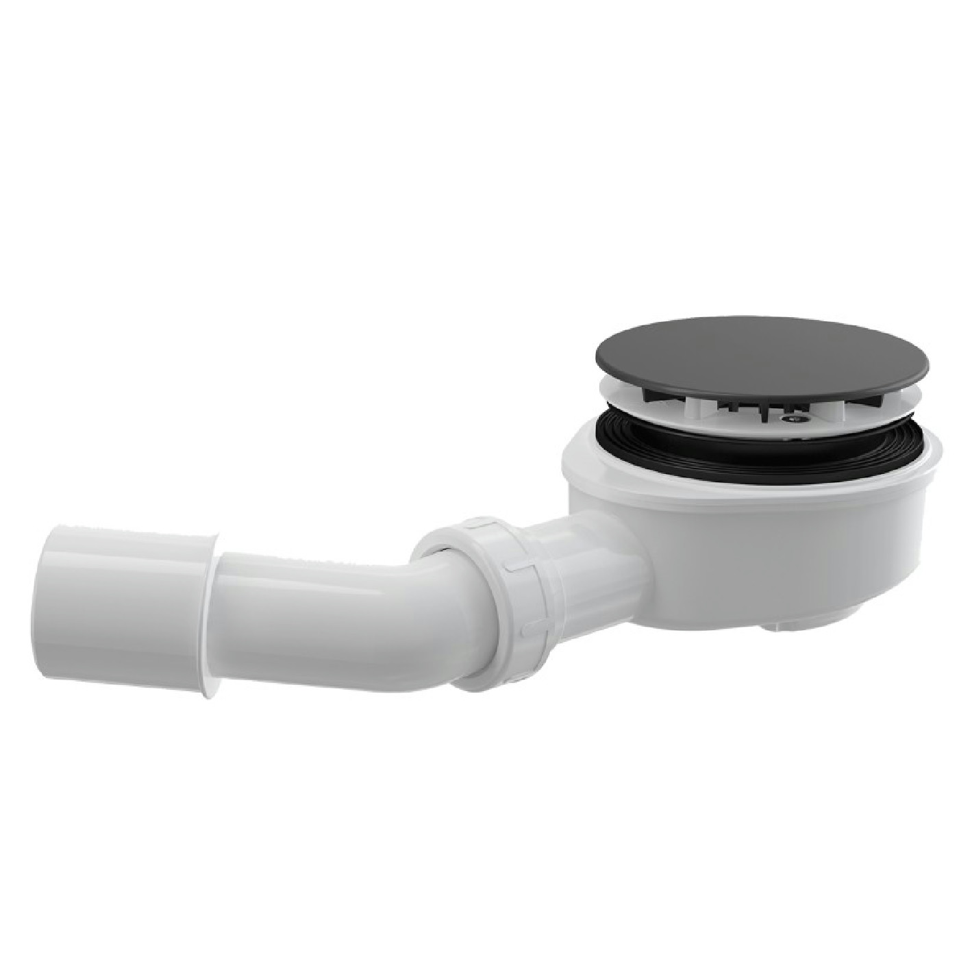 Alca sifon za tuš kadu crni mat fi90 h=65mm A491BLACK