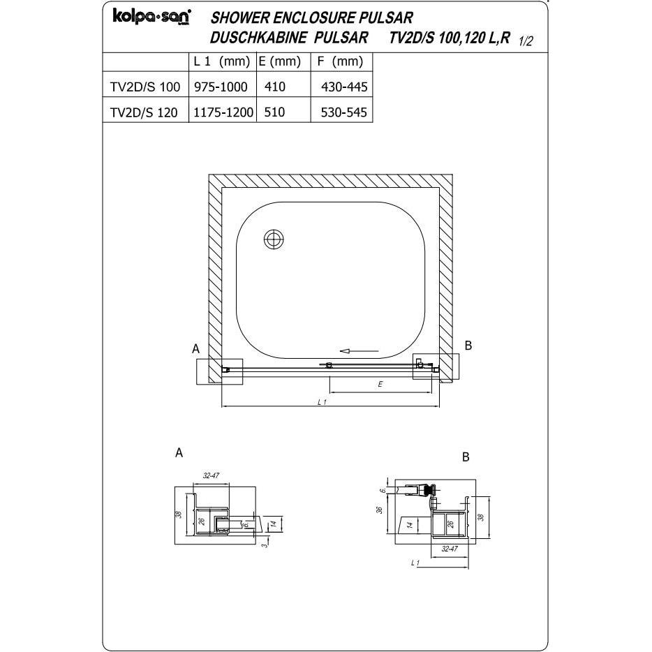 Kolpa TV2D/S Pulsar 120/K-D SILVER