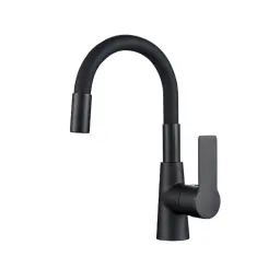 Inter Ceramic Slavina za lavabo jednoručna alisado 1m sedal cink mesing sil. crna